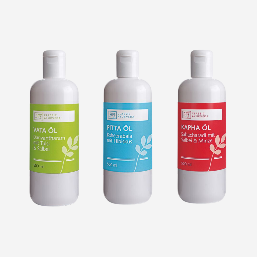 Huile de massage en fonction de votre dosha - Classic Ayurveda 500 ml