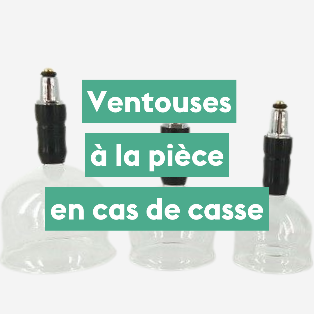 Ventouses en verre à la piece • pour le kit ventouse