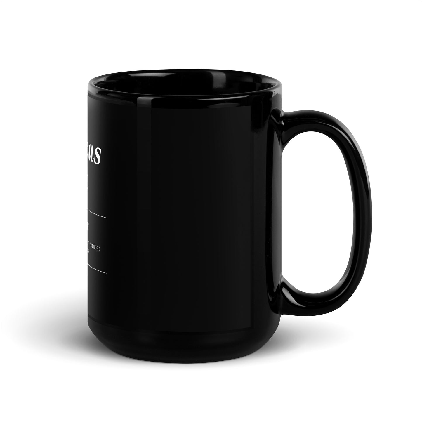 Mug brillant noir Sambucus Nigra