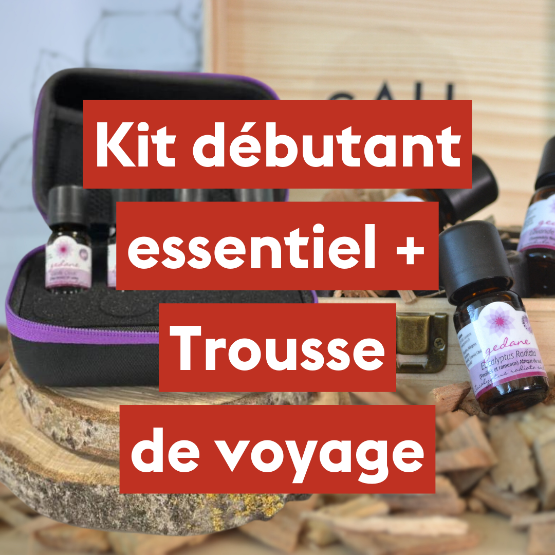 Dúo Promo • Kit de débutant essentiel + Trousse de transport pour huile essentielle
