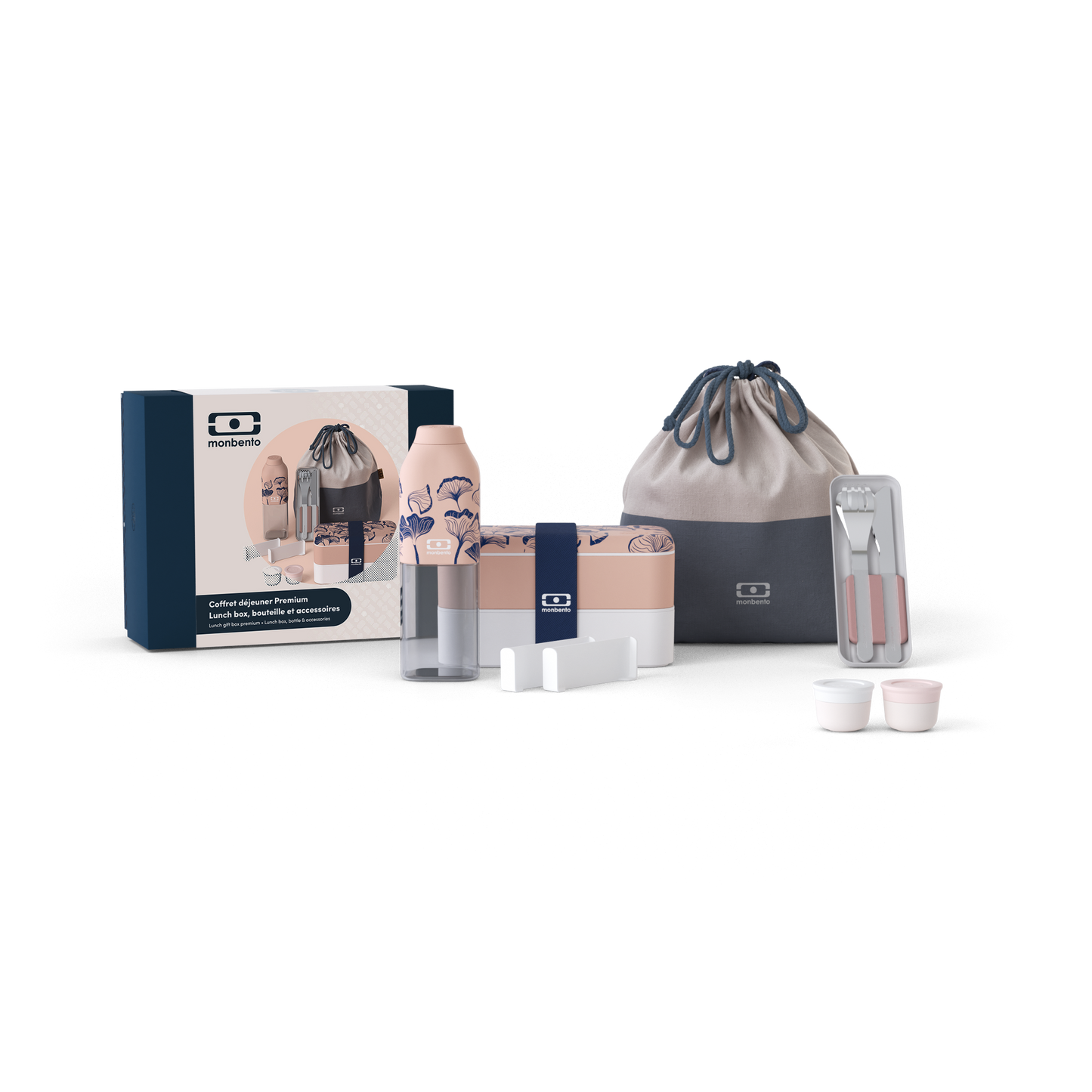 Coffret cadeau graphic Ginkgo • La boite cadeau spéciale déjeuner nomade