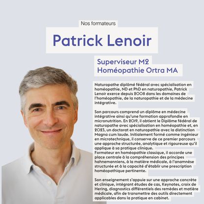 Homéopathie  pour la MTE • 6 jours