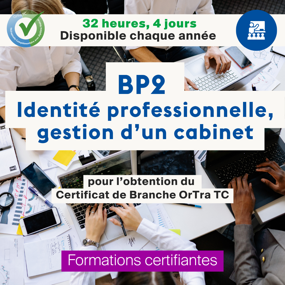 BP2 • Identité professionnelle, gestion d'un cabinet