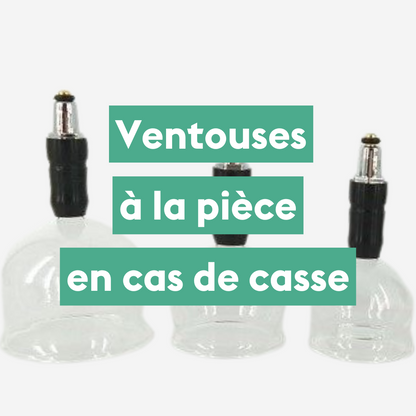 Ventouses en verre à la piece • pour le kit ventouse