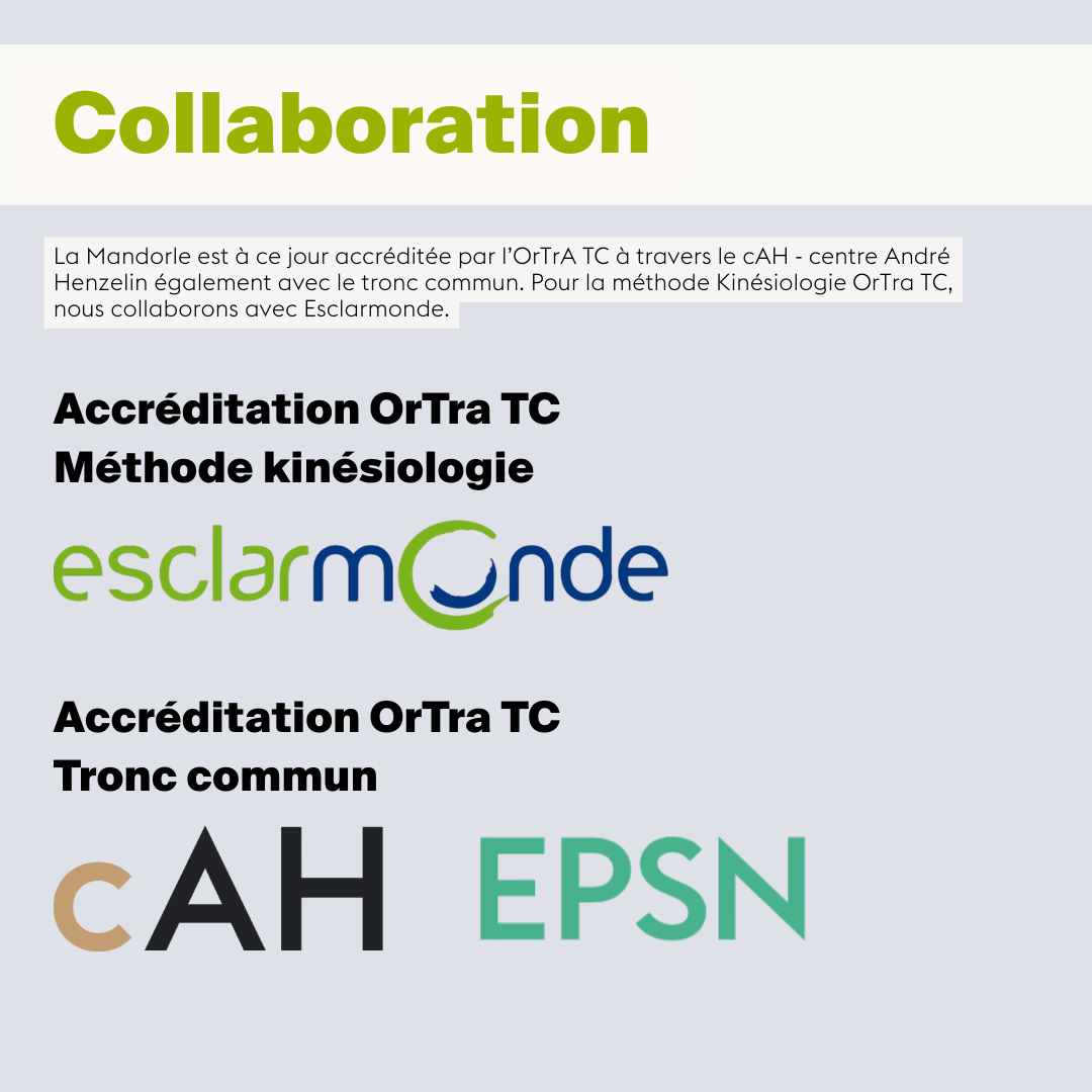 Kinésiologie OrTra TC • Année 1 de la méthode OrTra TC - 21 jours