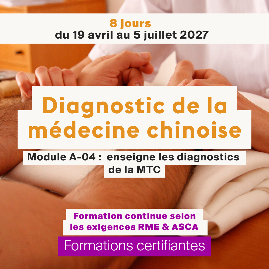 Diagnostic de la médecine chinoise • Module A-04 - 8 jours