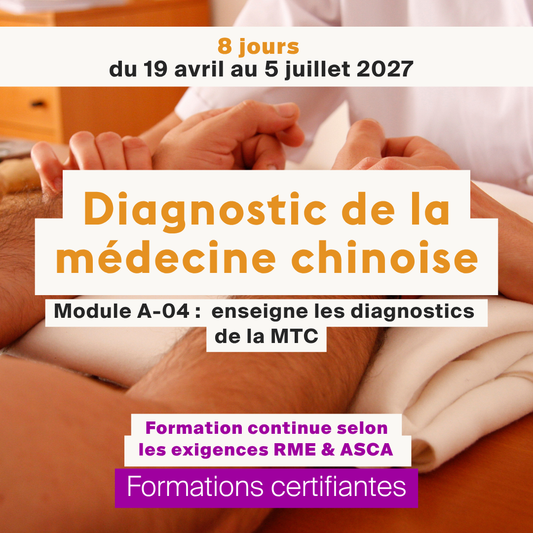 Diagnostic de la médecine chinoise • Module A-04 - 8 jours