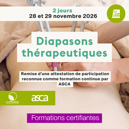 Diapasons thérapeutiques • Novembre 2026 • 2 jours