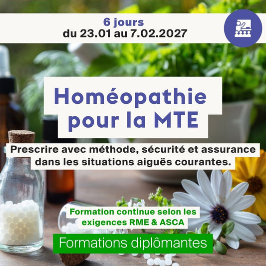 Homéopathie  pour la MTE • 6 jours
