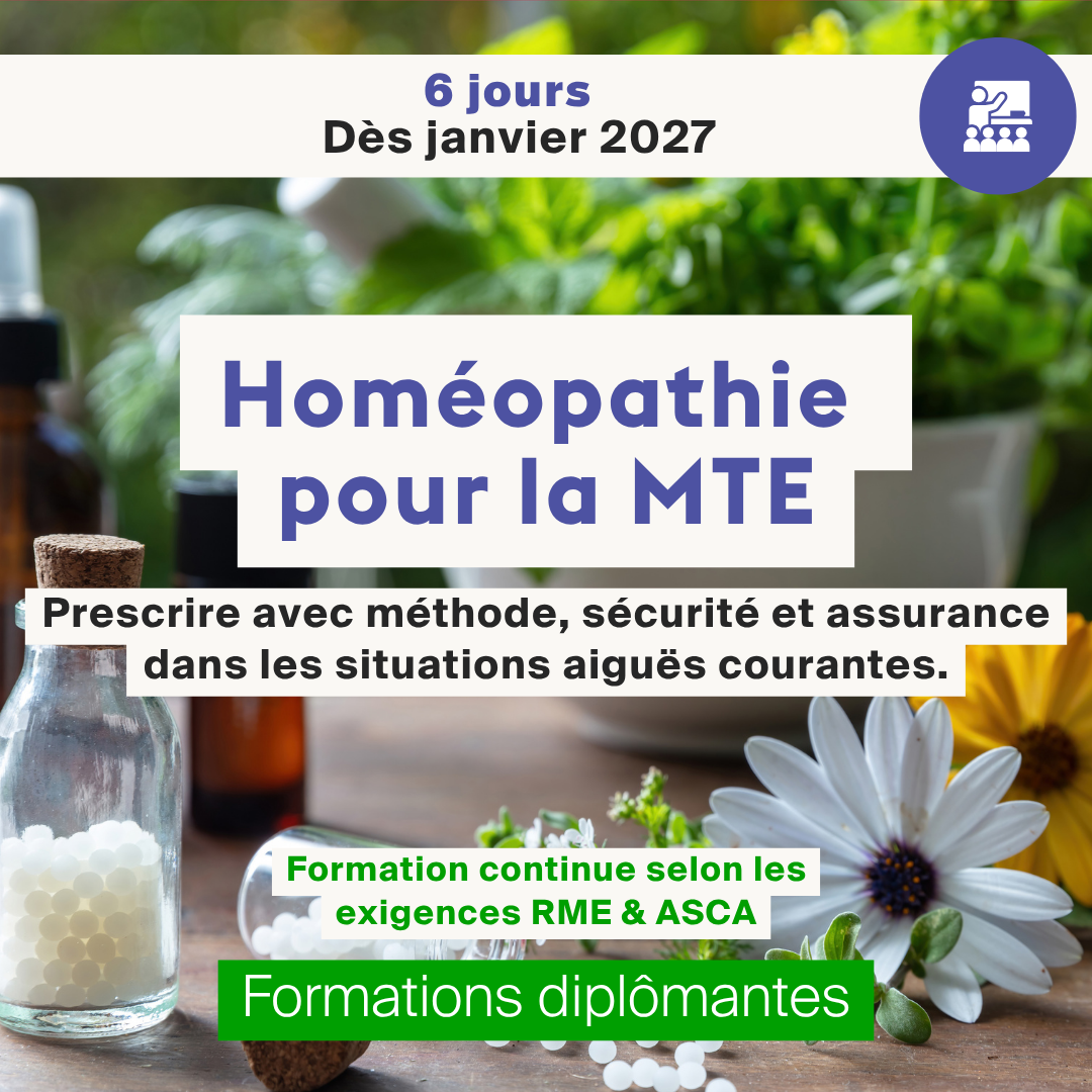 Homéopathie  pour la MTE • 6 jours