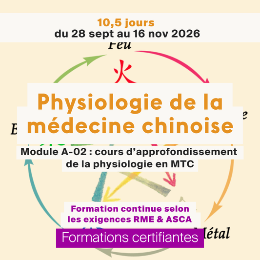 Physiologie de la médecine chinoise • Module A-02 - 10,5 jours