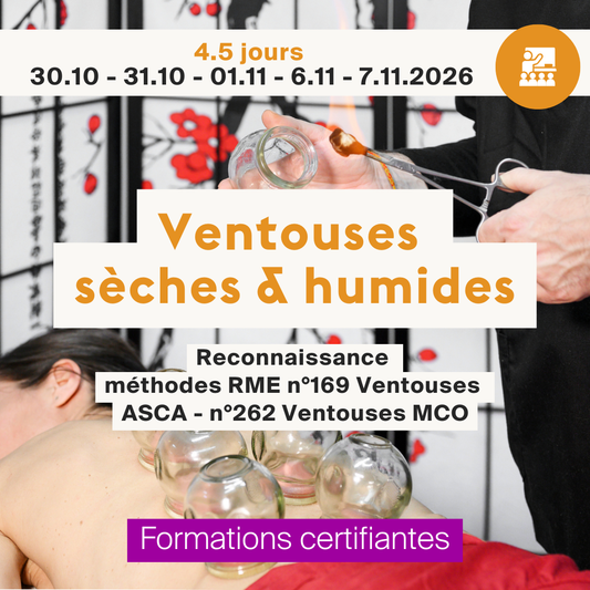 Ventouses • sèches & humides - 4,5 jours