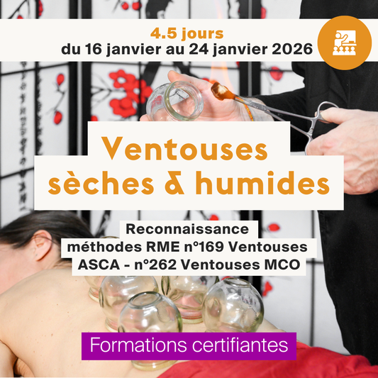 Ventouses • sèches & humides - 4,5 jours