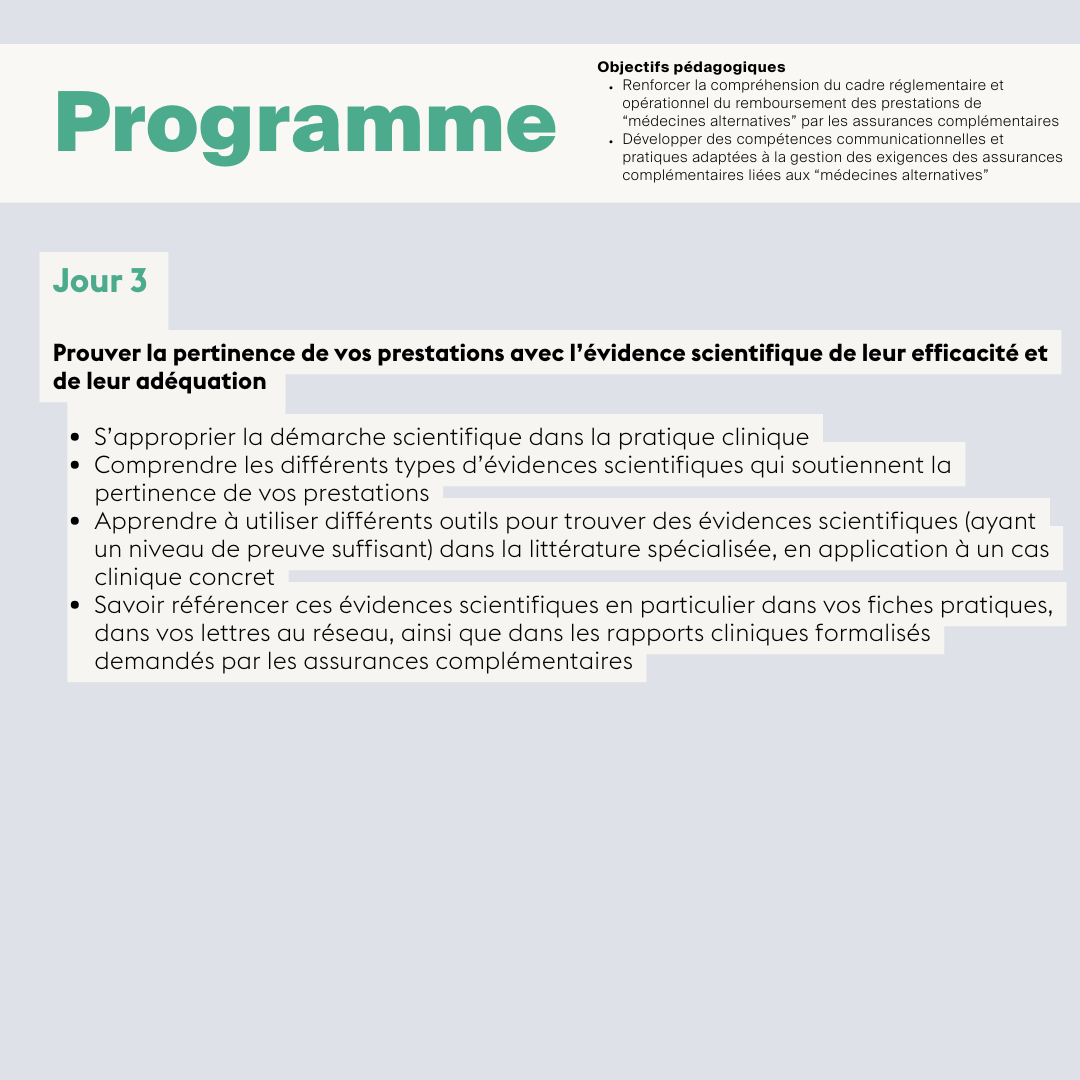 Mise en pratique du cadre et des exigences des assurances complémentaires liées à vos prestations du secteur • En ligne synchrone