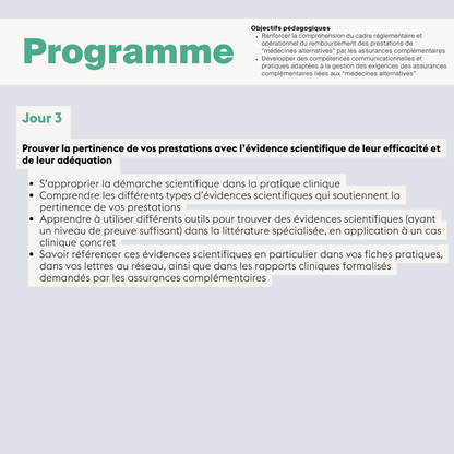 Mise en pratique du cadre et des exigences des assurances complémentaires liées à vos prestations du secteur • En ligne synchrone