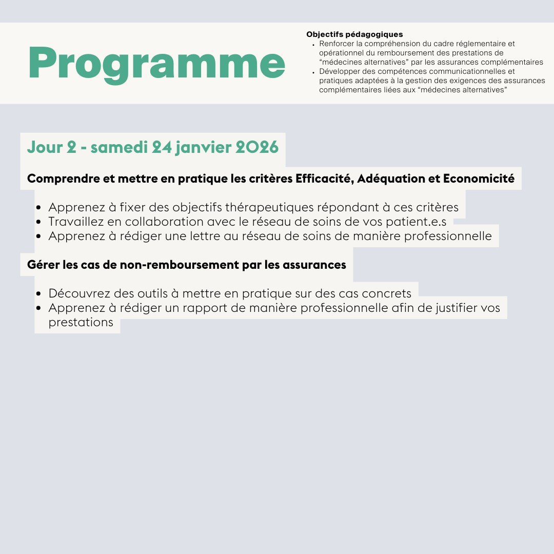 Mise en pratique du cadre et des exigences des assurances complémentaires liées à vos prestations du secteur • En ligne synchrone